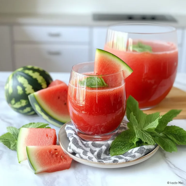 Watermelon Punch: Refreshing Summer Bliss in a Glass
